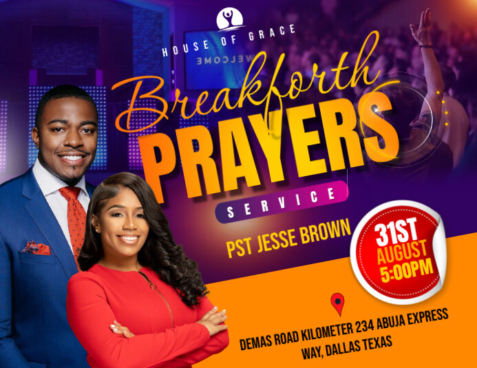 Church events flyer Template | PosterMyWall