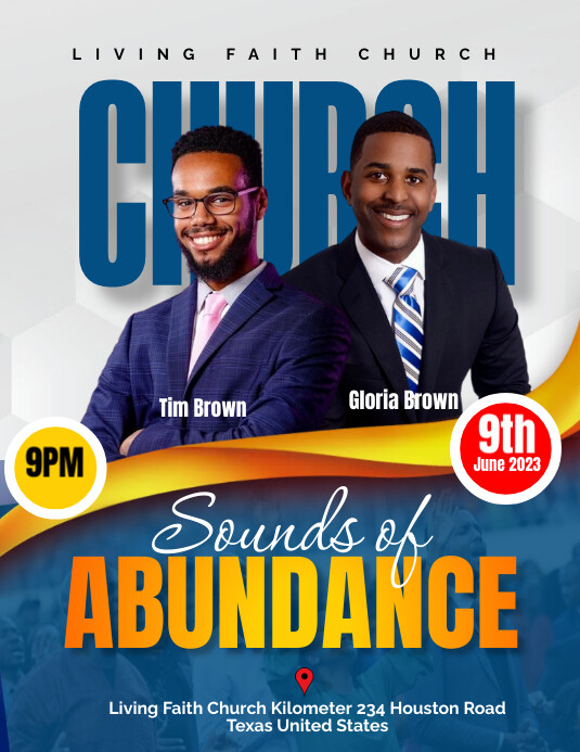 Church events flyer Template | PosterMyWall