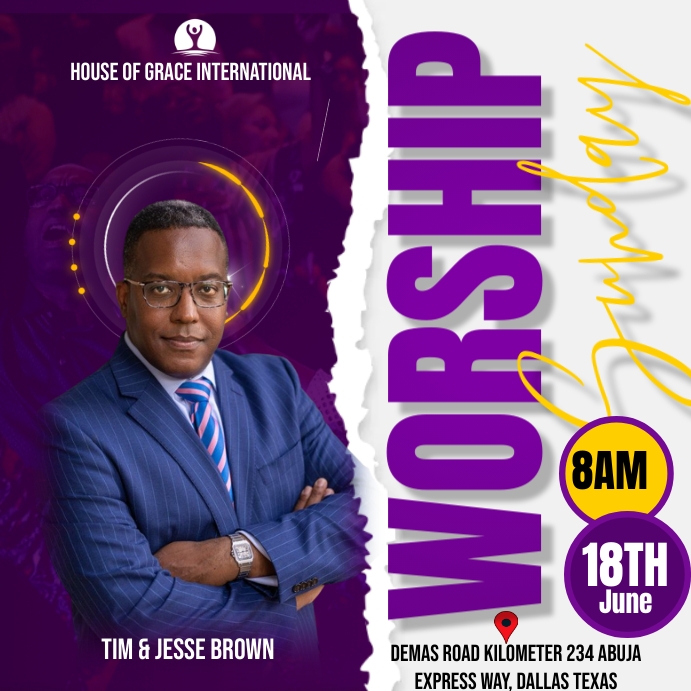 Church events flyer Template PosterMyWall