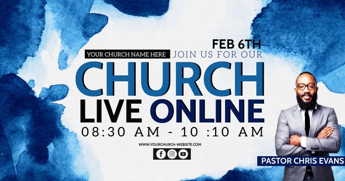 Copy of CHURCH FACEBOOK ONLINE AD TEMPLATE | PosterMyWall