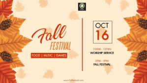 Yellow Fall Festival Tampilan Digital Template