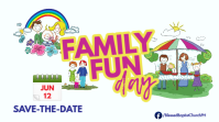 church family day digital display Ekran reklamowy (16:9) template