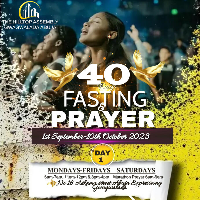 Copy of Church fasting | PosterMyWall