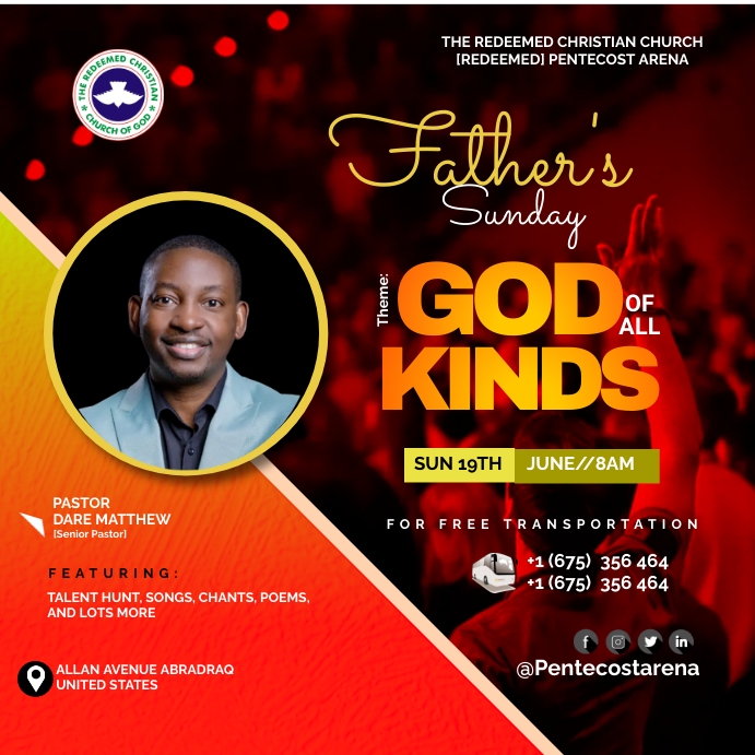 Church Father's Day service template (15) | PosterMyWall