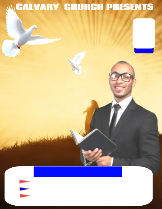 church flayer Flyer (US Letter) template