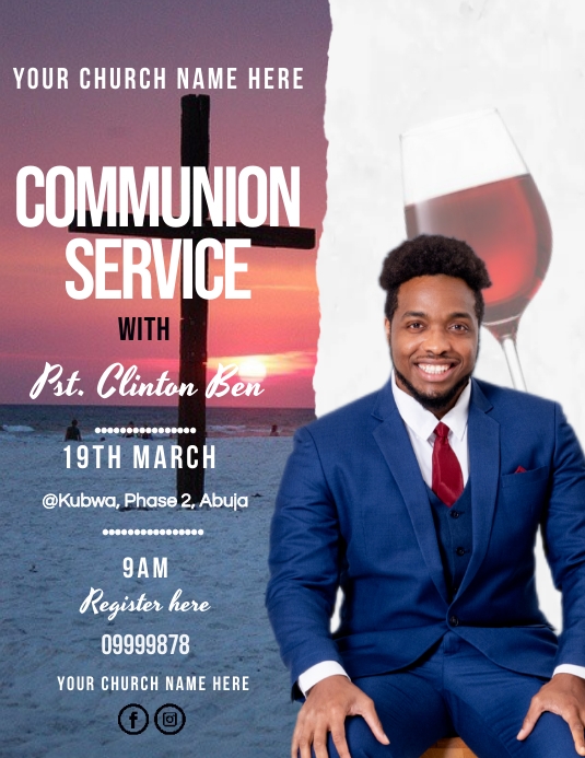 Church Flier (2) Flyer (US Letter) template