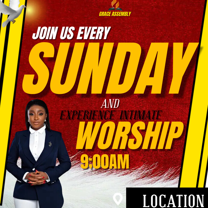church flier template (1) Instagram Post