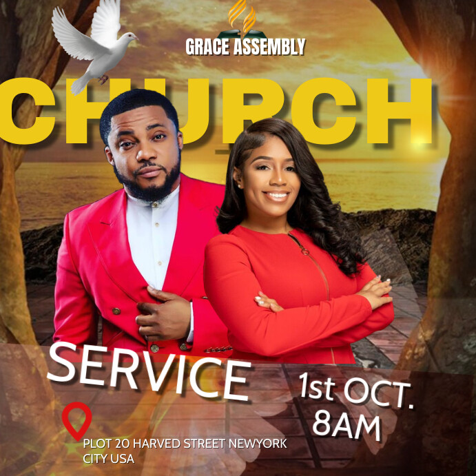 church flier template Instagram Post