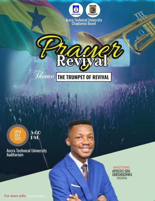 Church flyer, program template