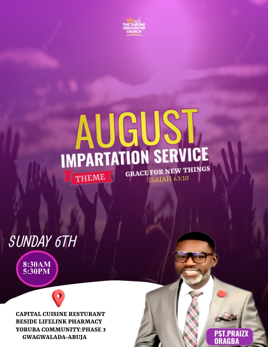 church flyer,program template