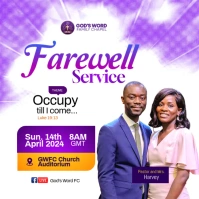 church flyer (1) Message Instagram template
