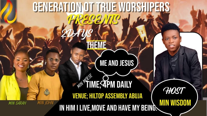 church flyer (1) Umbukiso Wedijithali (16:9) template