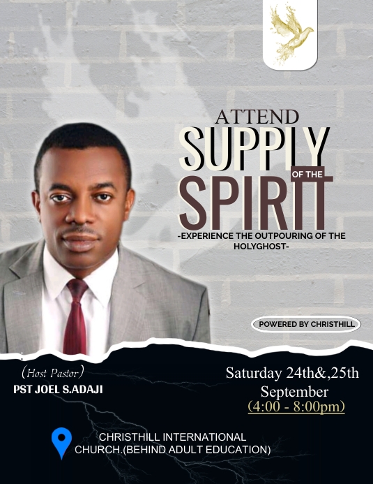 CHURCH FLYER (1) Ulotka (US Letter) template