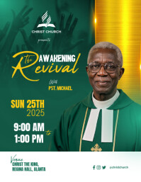 Church Flyer Design | Sunday Service Design | Revival Flyer template