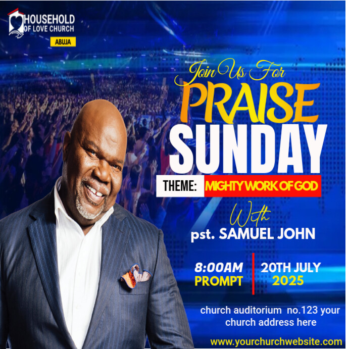 CHURCH FLYER Instagram Plasing template