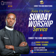 CHURCH FLYER Message Instagram template