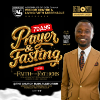 Church flyer Publicación de Instagram template