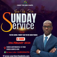 CHURCH FLYER Instagram Post template