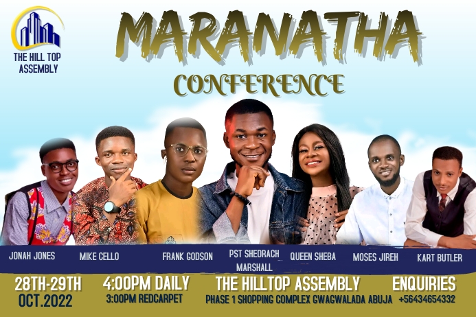 CHURCH FLYER Banner 4' × 6' template