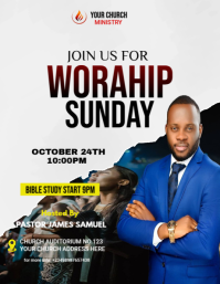 CHURCH FLYER Ulotka (US Letter) template