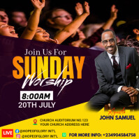 CHURCH FLYER Instagram Post template