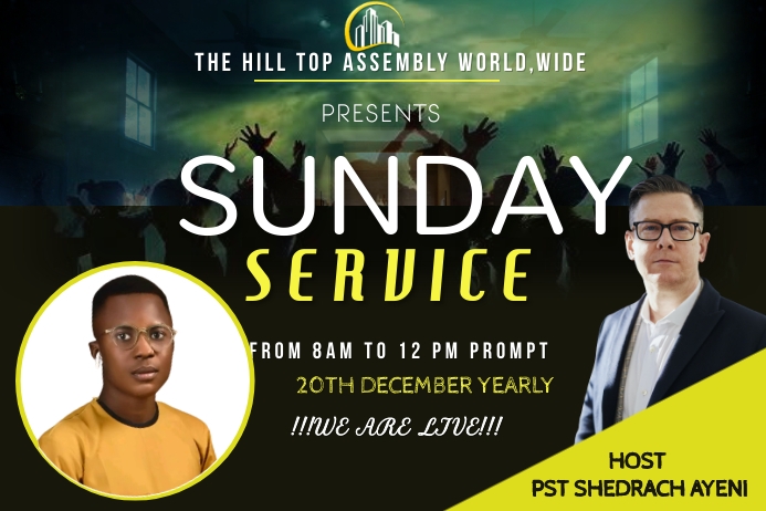 CHURCH FLYER Cartaz template