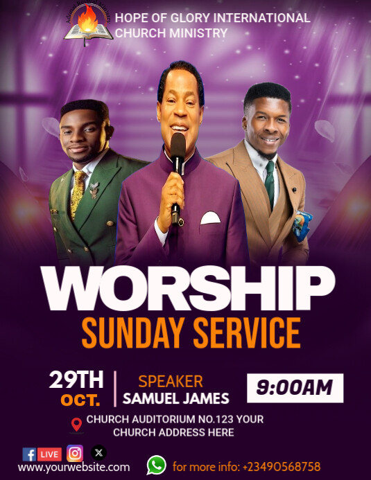 CHURCH FLYER Pamflet (VSA Brief) template