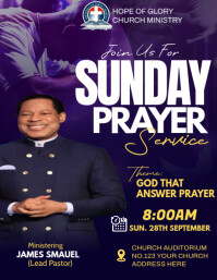 CHURCH FLYER template