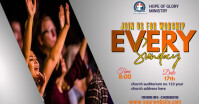 CHURCH FLYER Immagine condivisa di Facebook template