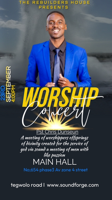CHURCH FLYER Instagram-verhaal template