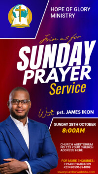 CHURCH FLYER Instagram Story template