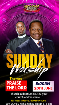 CHURCH FLYER Instagram Story template
