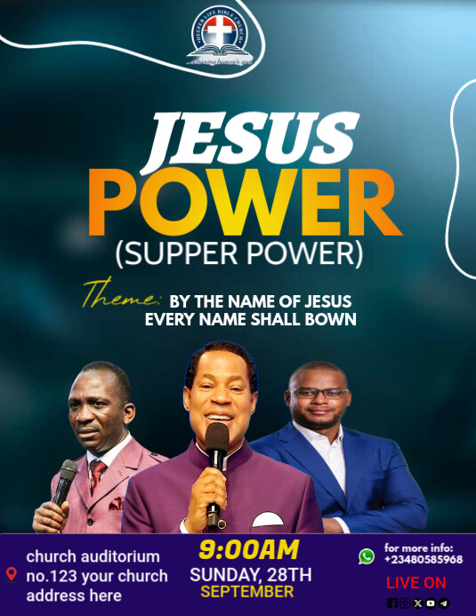 CHURCH FLYER Pamflet (VSA Brief) template