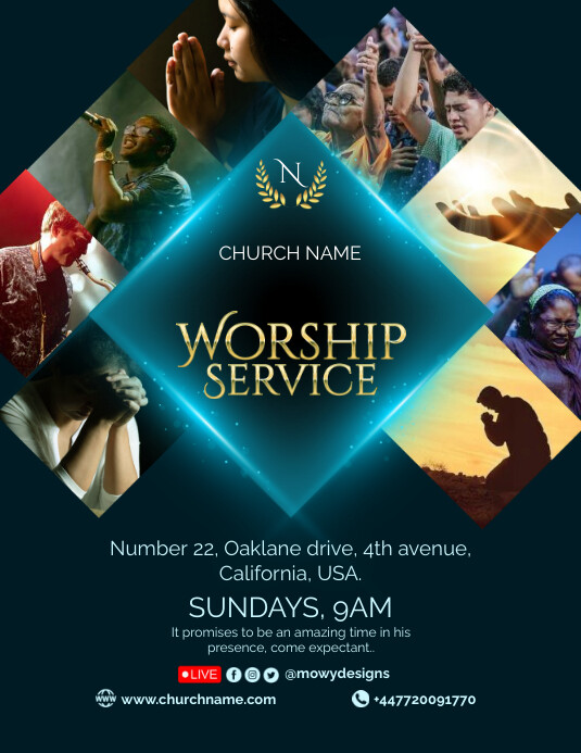 Church Advertisement Church Flyer Template | PosterMyWall