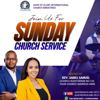 CHURCH FLYER Instagram Plasing template