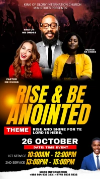 church flyer Ekran reklamowy (9:16) template