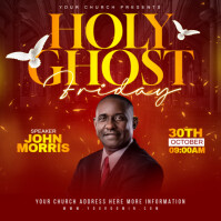 Church flyer Instagram 帖子 template