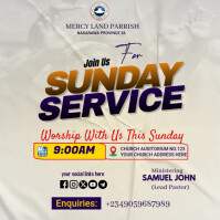 CHURCH FLYER Post Instagram template