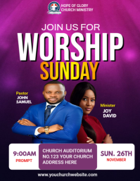 CHURCH FLYER template