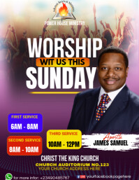 CHURCH FLYER template