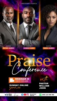 church flyer Instagram Story template