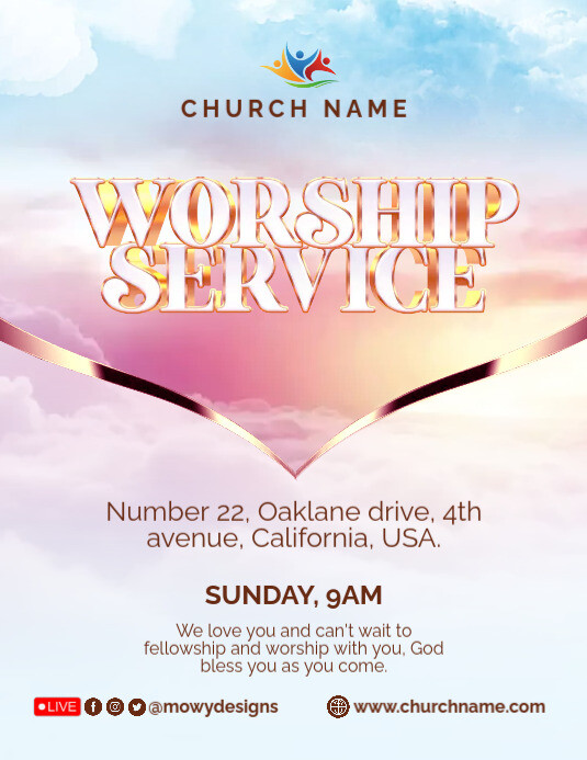 Church Flyer Template PosterMyWall Church Flyer Template PosterMyWall