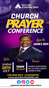 CHURCH FLYER Instagram Story template