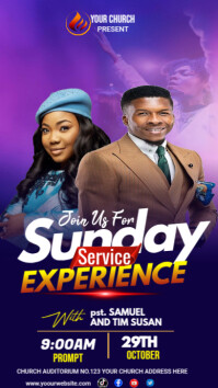 CHURCH FLYER Instagram Story template