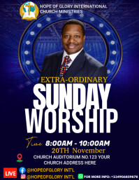 CHURCH FLYER Volante (Carta US) template