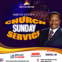 CHURCH FLYER Instagram Post template