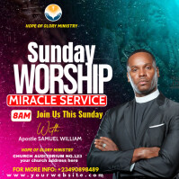 CHURCH FLYER Instagram 帖子 template