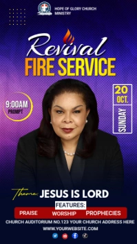 CHURCH FLYER Instagram Story template