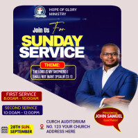 CHURCH FLYER Post Instagram template