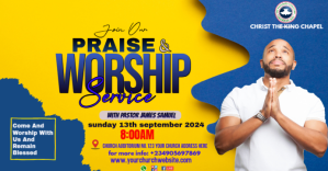 黄色 Church Worship Service Facebook Event Cover Template